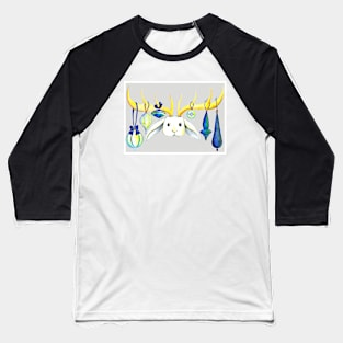 Ornamental Jackalope Card Baseball T-Shirt